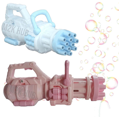 Classic Bubble Gun Toy: 12 Holes for Kids