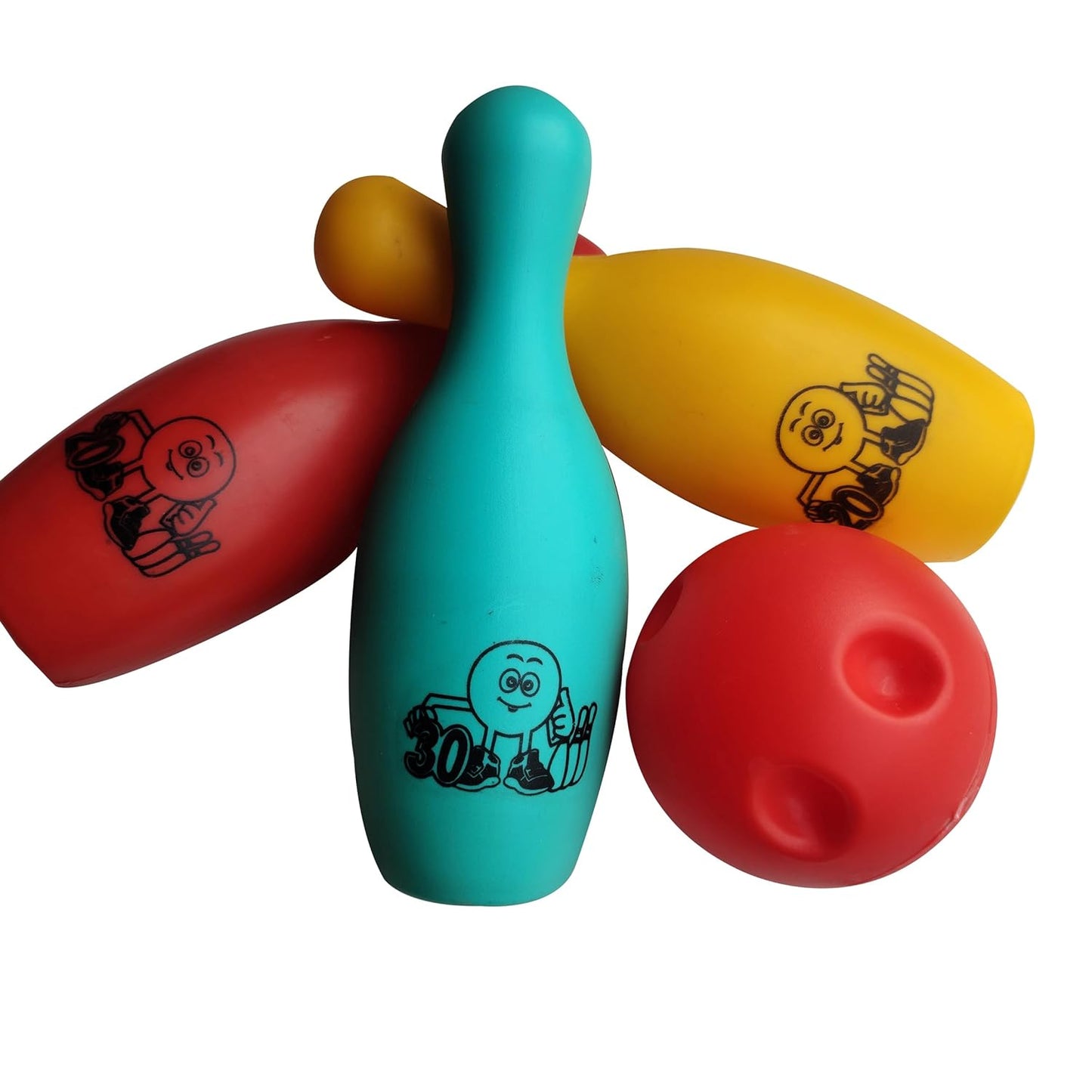 Bowling Alley Set with 6 Pins and 2 Ball Sports Game for kids