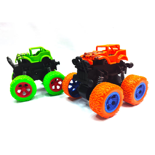 Monster Car 1:36 Scale Friction Power Car Toy 2 Pcs Set For Kids