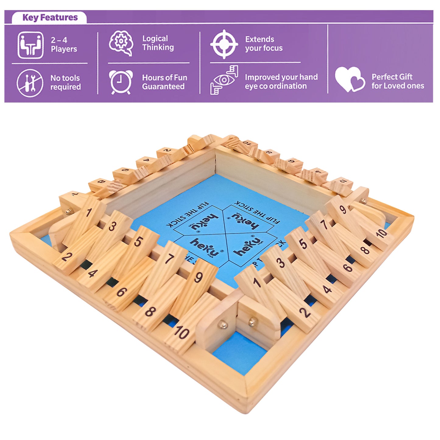 Flip The Stick Game, 2- 4 Players  Jumbo size Game