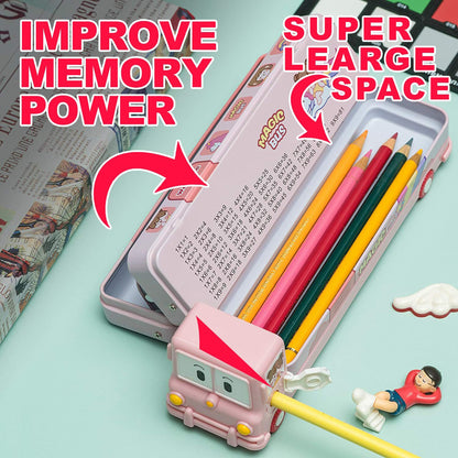 Combo of Long Shape Stacker Puzzle & Pencil Box