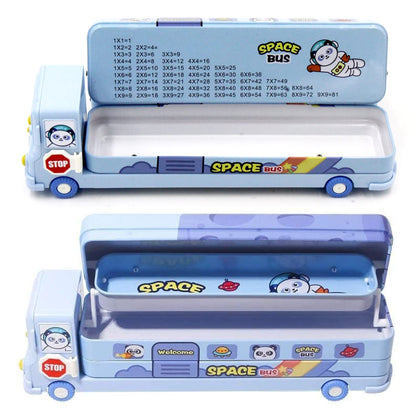 Combo of Long Shape Stacker Puzzle & Pencil Box