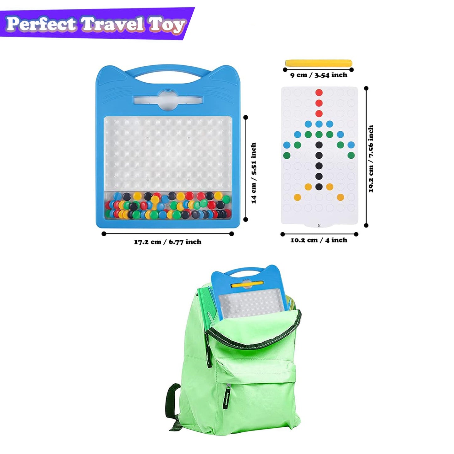 DOT Drawing Board Toy For Kids 12 Double Sided Cards & 1 Stylus