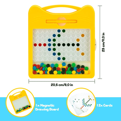 DOT Drawing Board Toy For Kids 12 Double Sided Cards & 1 Stylus