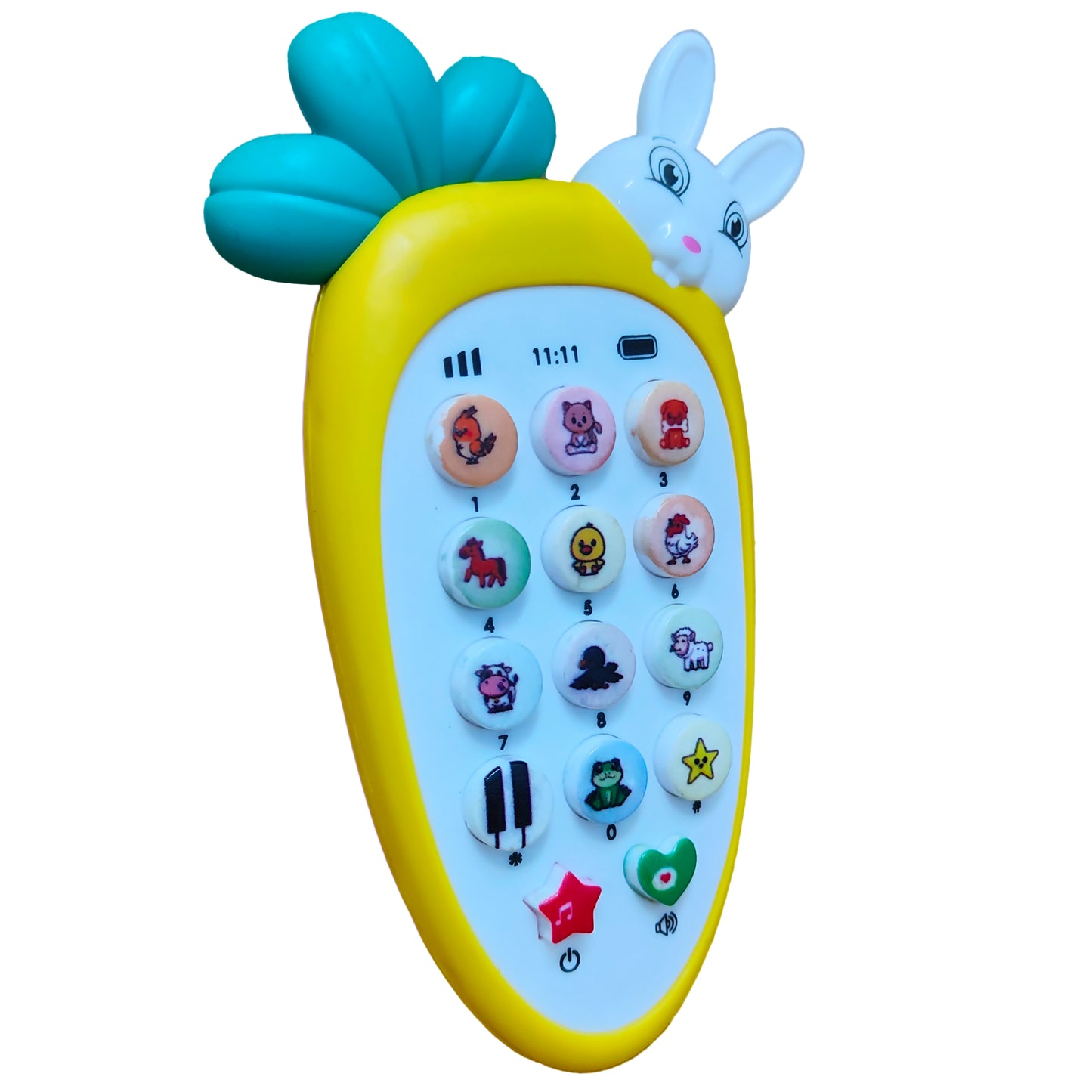 Carrot Tunes Melody Phone:Toy with Fun Lights and Musical Sounds