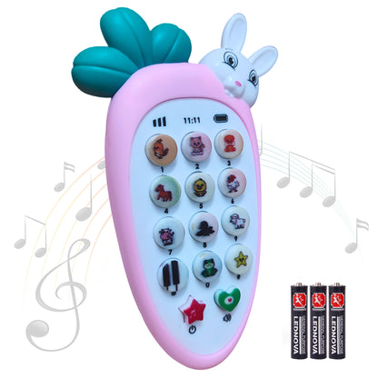 Carrot Tunes Melody Phone:Toy with Fun Lights and Musical Sounds