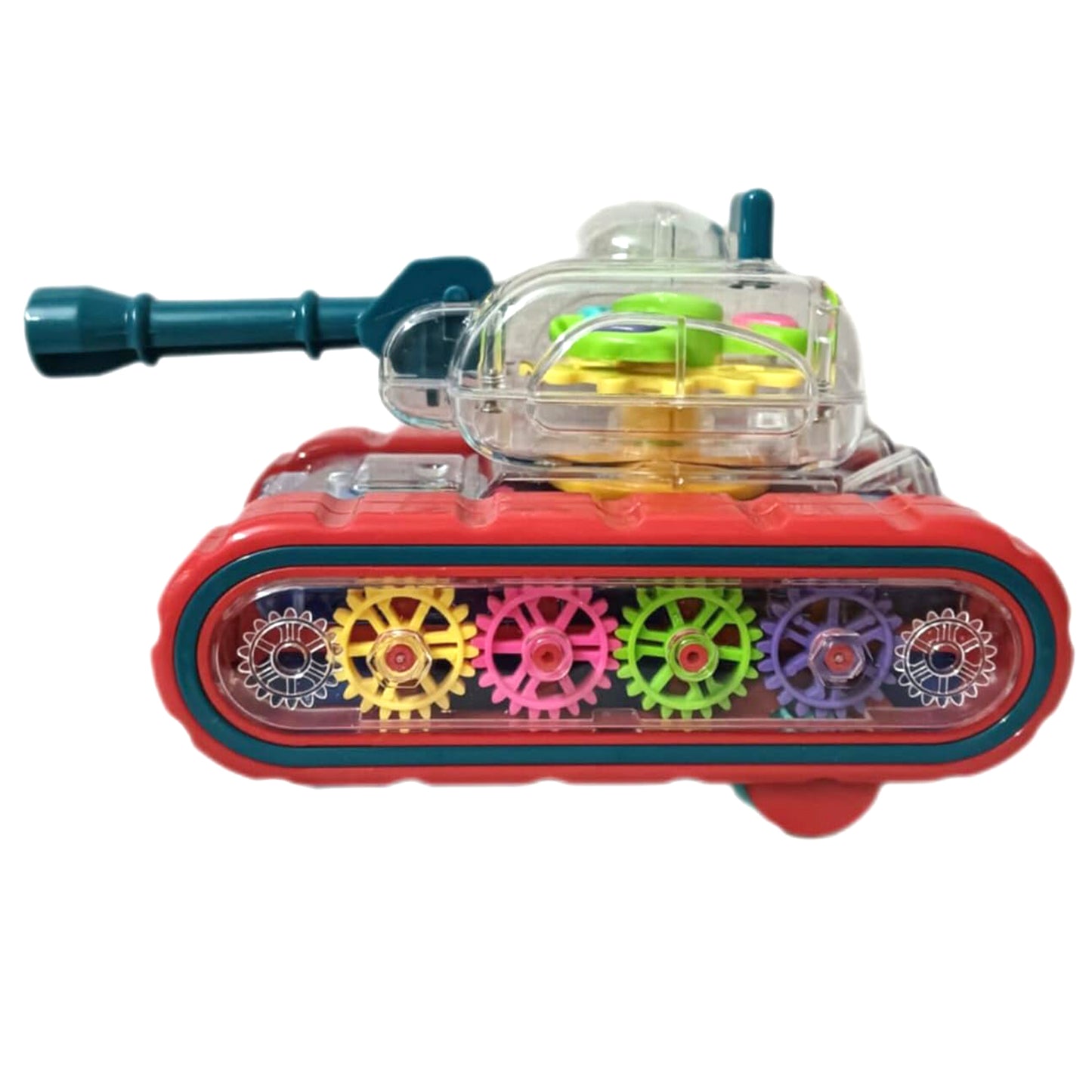 Transparent Universal Musical  Gear Swing Tank toy for kids