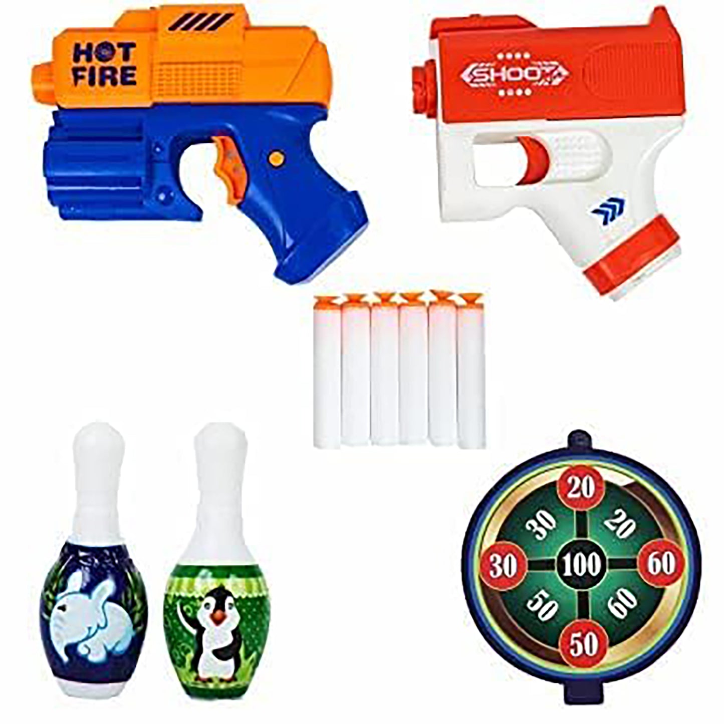 Twin Shot Mini Soft Bullet Gun With Foam Bullets toys for Kids