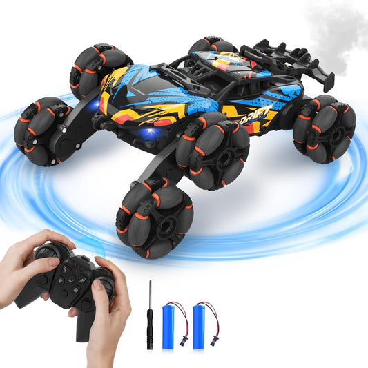 High-Speed 6-Wheel Drift Stunt Car Toy with Spray - 1:24