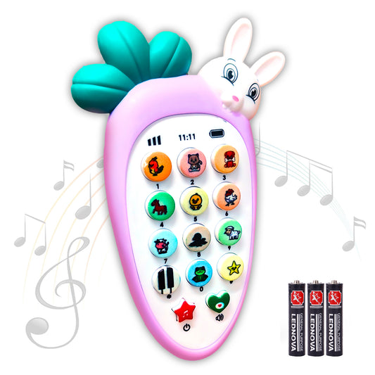 Carrot Tunes Melody Phone:Toy with Fun Lights and Musical Sounds