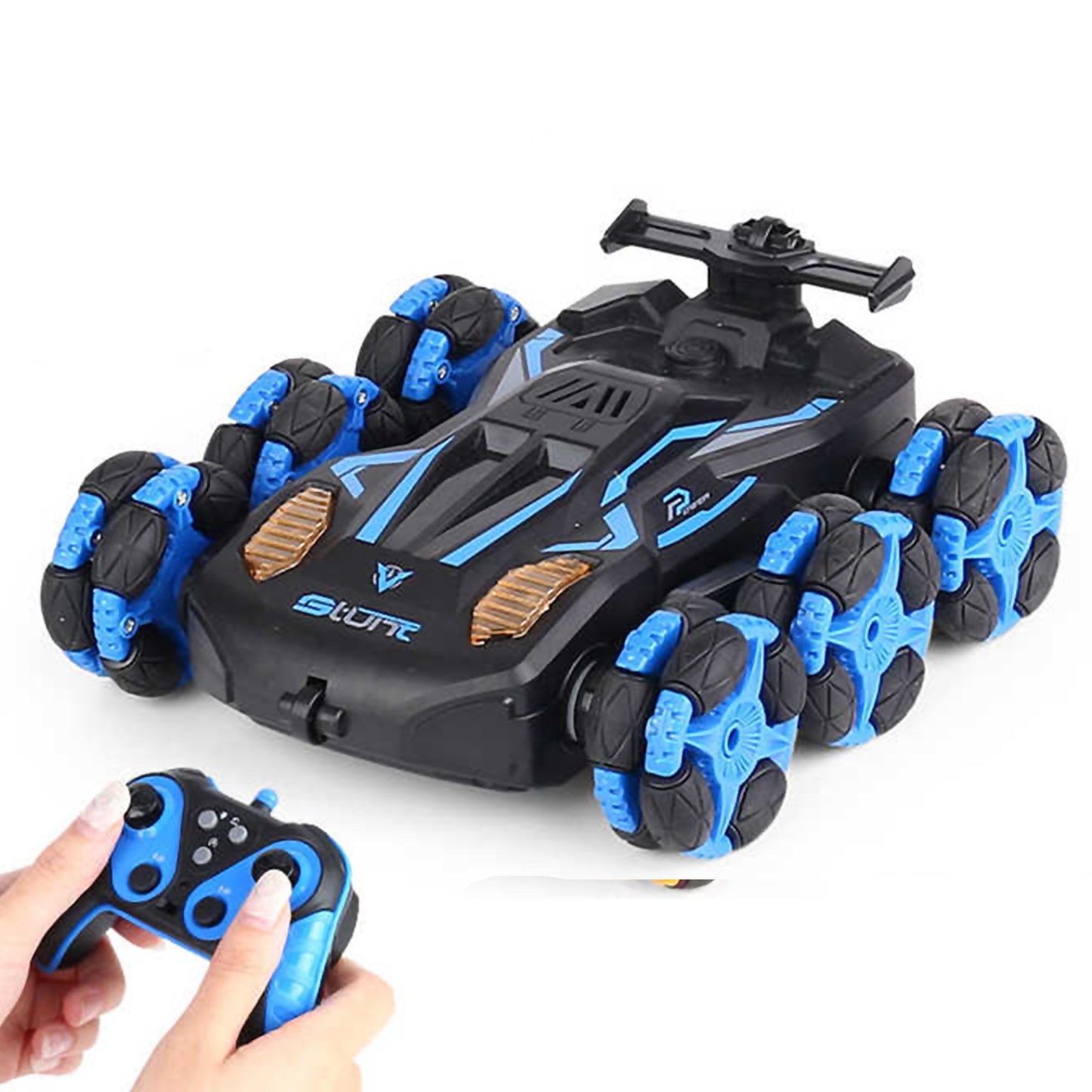 Dynamic 6-Round Stunt Racer: Morphing Racing Car Toy for Kids