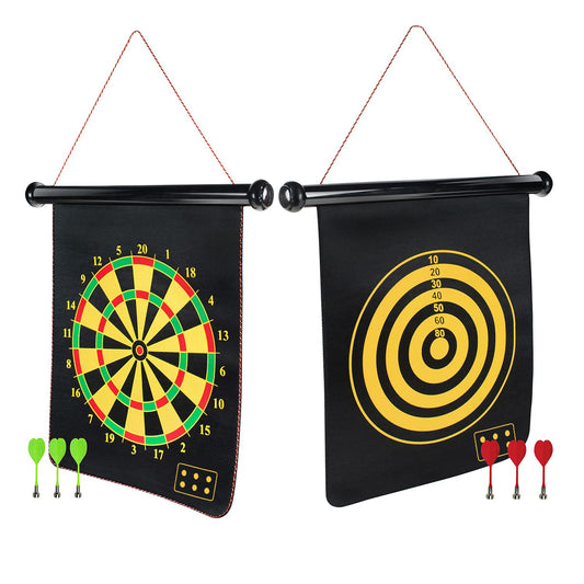 Magnetic Dartboard Board Game Set Bullseye  with 6 pcs Safe Darts toy For Kids