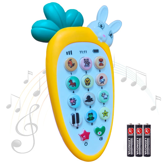 Carrot Tunes Melody Phone:Toy with Fun Lights and Musical Sounds