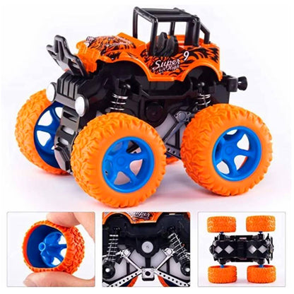 Monster Car 1:36 Scale Friction Power Car Toy 8 Pcs  Set For Kids