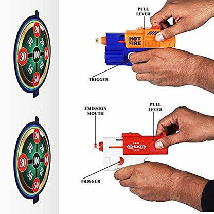 Twin Shot Mini Soft Bullet Gun With Foam Bullets toys for Kids