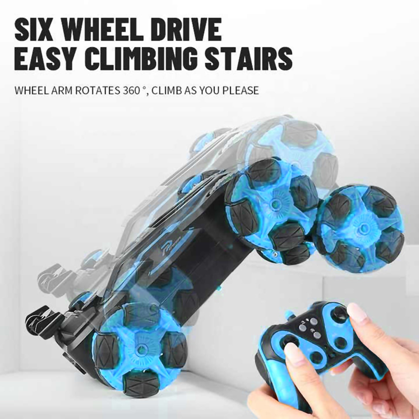 Dynamic 6-Round Stunt Racer: Morphing Racing Car Toy for Kids