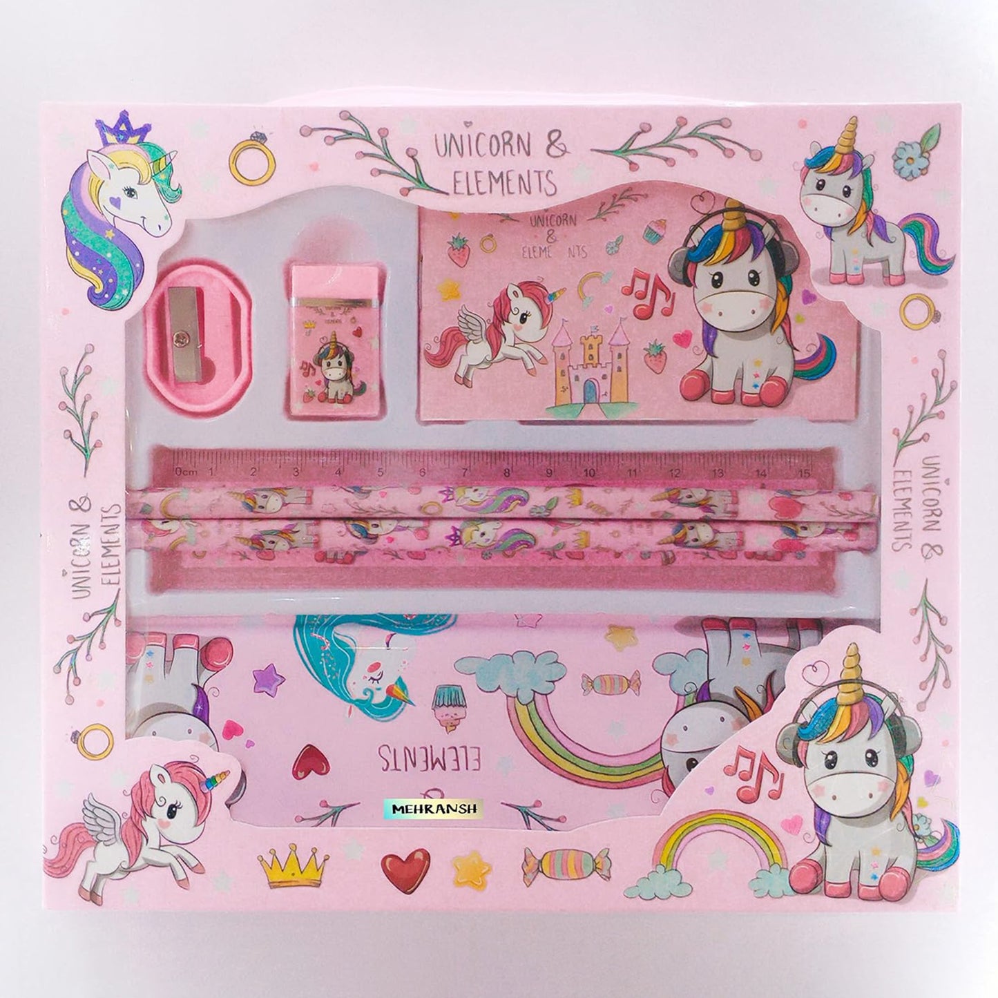 Unicorn  Bag School Stationery Kit Gift Pack for Kids