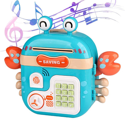 CRAB  Musical Money Safe Kids Piggy Savings Bank with Personal ATM - Piggy Bank - Assorted Color